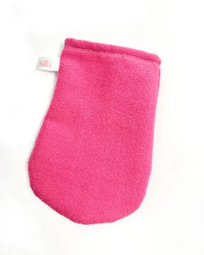 [S032721] Microfibre Glove Pink/Blue/Brown